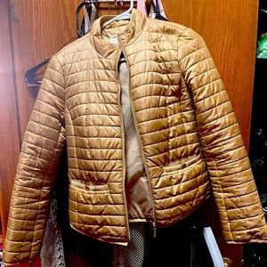 Michael Kors gold puffer jacket